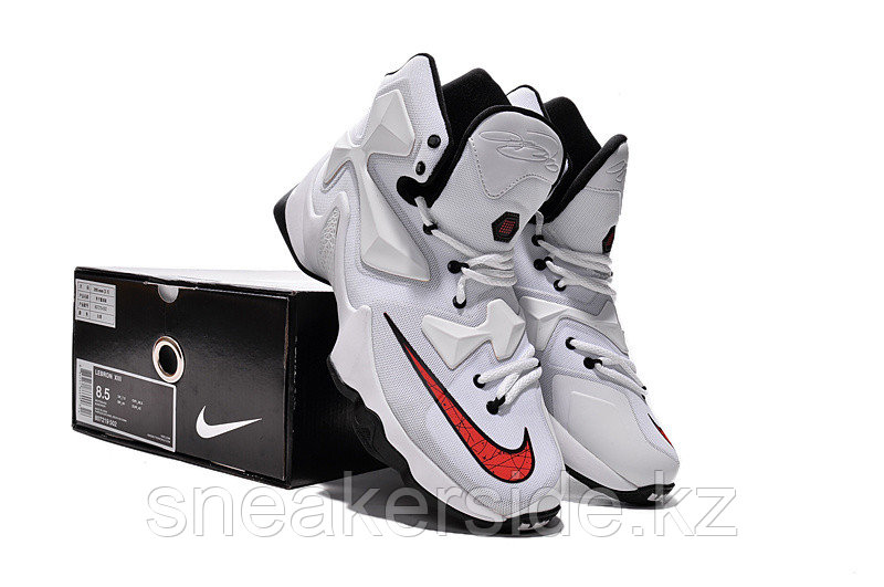 Кроссовки Nikе LeBron XIII (13) White Black Red (36-47) - фото 5 - id-p20222442