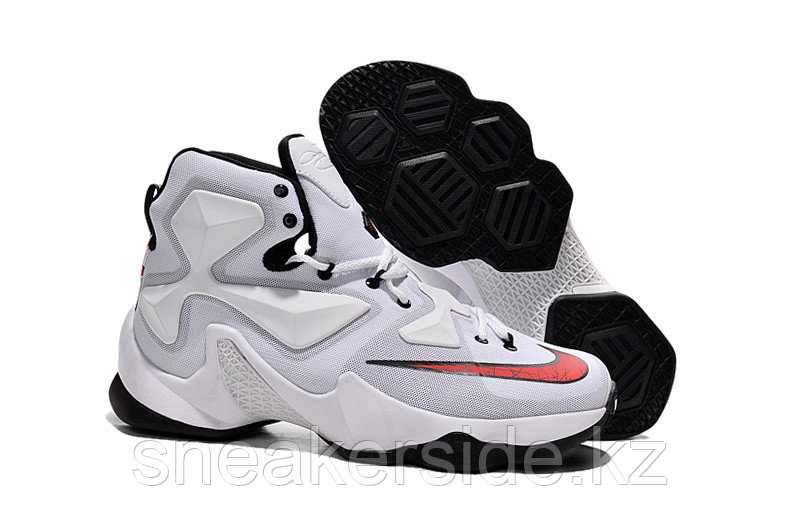 Кроссовки Nikе LeBron XIII (13) White Black Red (36-47) - фото 1 - id-p20222442