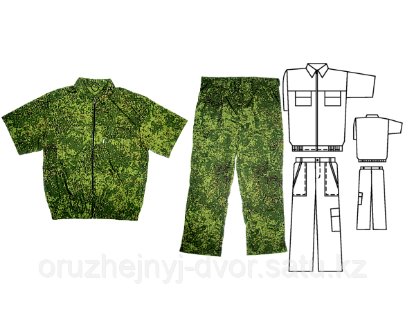 Костюм "Темп" облегченный (цифра желтая)