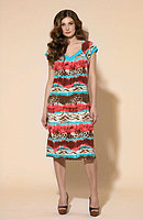 Платье - туника из вискозы с ярким принтом. Laete