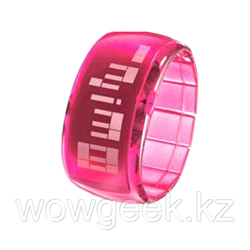 Стильные светодиодные часы - Dot-Matrix Pink
