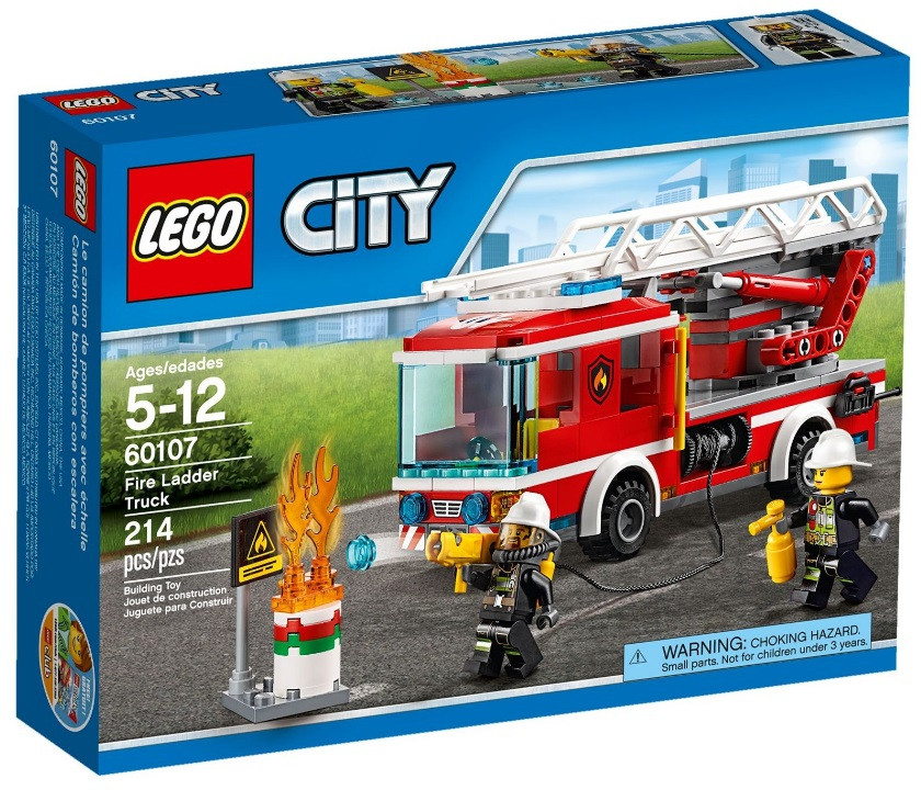 60107 Lego City Пожарный автомобиль с лестницей, Лего Город Сити
