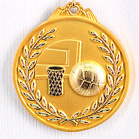 Медаль рельефная БАСКЕТБОЛ (золото)
