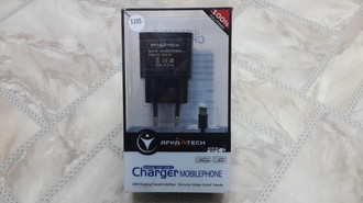 Зарядное устройство  iPhone 5G дом   AFKA-TECH 5v 2,1A  2USB  1105