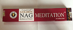 Благовония натуральные, заводские Медитация, Golden Nag Meditation