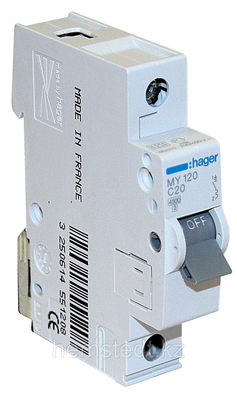 Автоматические выключатели Hager 4,5 И 6 КА - фото 1 - id-p21165409