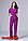 Фиолетовый женский медицинский костюм, фото 2