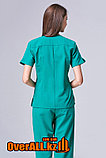 Зеленый женский медицинский костюм, фото 5