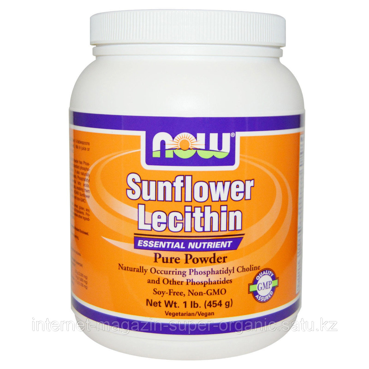 Лецитин подсолнечный, порошок, 454 г. (Sunflower Lecithin), Now Foods