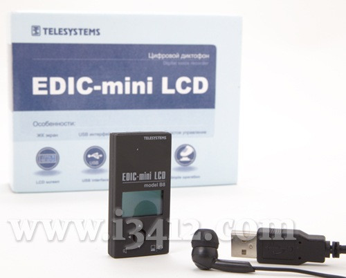 Диктофон Edic-mini B8-LCD ― комплект поставки