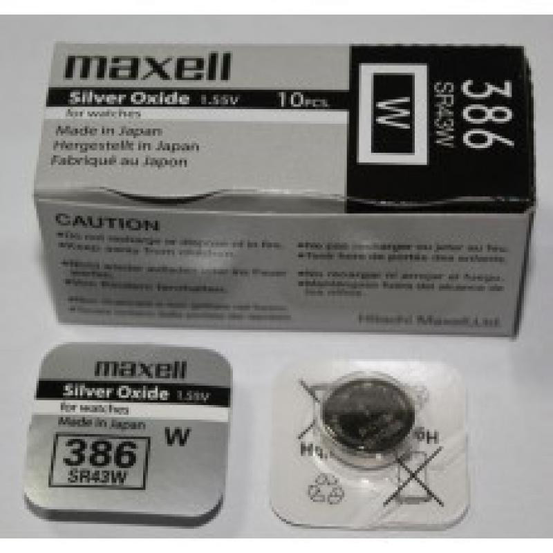 Батарея Maxell 386 1.55v  SR43W
