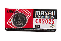 Батарейка Maxell CR2025 3V литиевый элемент питания
