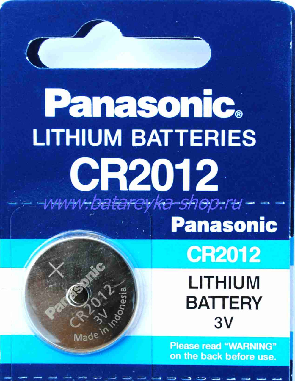 Батарейка Panasonic CR2012   3v