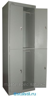 Металлический шкаф для одежды ШРК-24 (800)