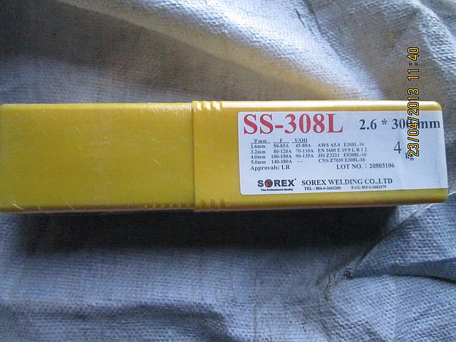 Электроды по нержавейке Е308 д.3,2мм SOREX(Индия) - фото 2 - id-p1086055