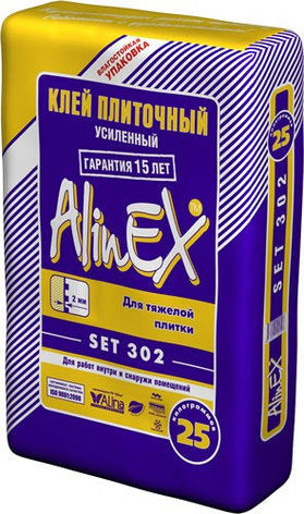 Плиточный клей СЭТ SET 302(Alinex) 25кг. клей для кафеля, фото 2