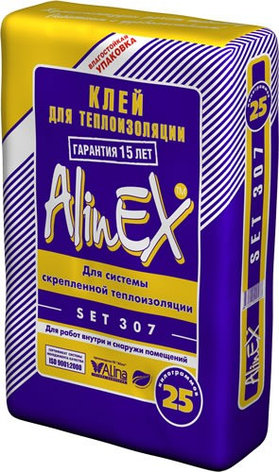 Плиточный клей СЭТ SET 307 (Alinex) 25кг.клей для пенопласта, фото 2
