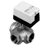 Трехходовой водяной клапан с приводом Gruner 235 R3-230-BOLI100B