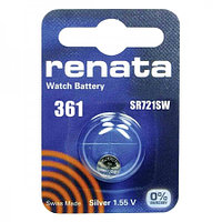 Батарейка Renata R 361 SR721W 1.55V, 1 шт, блистер