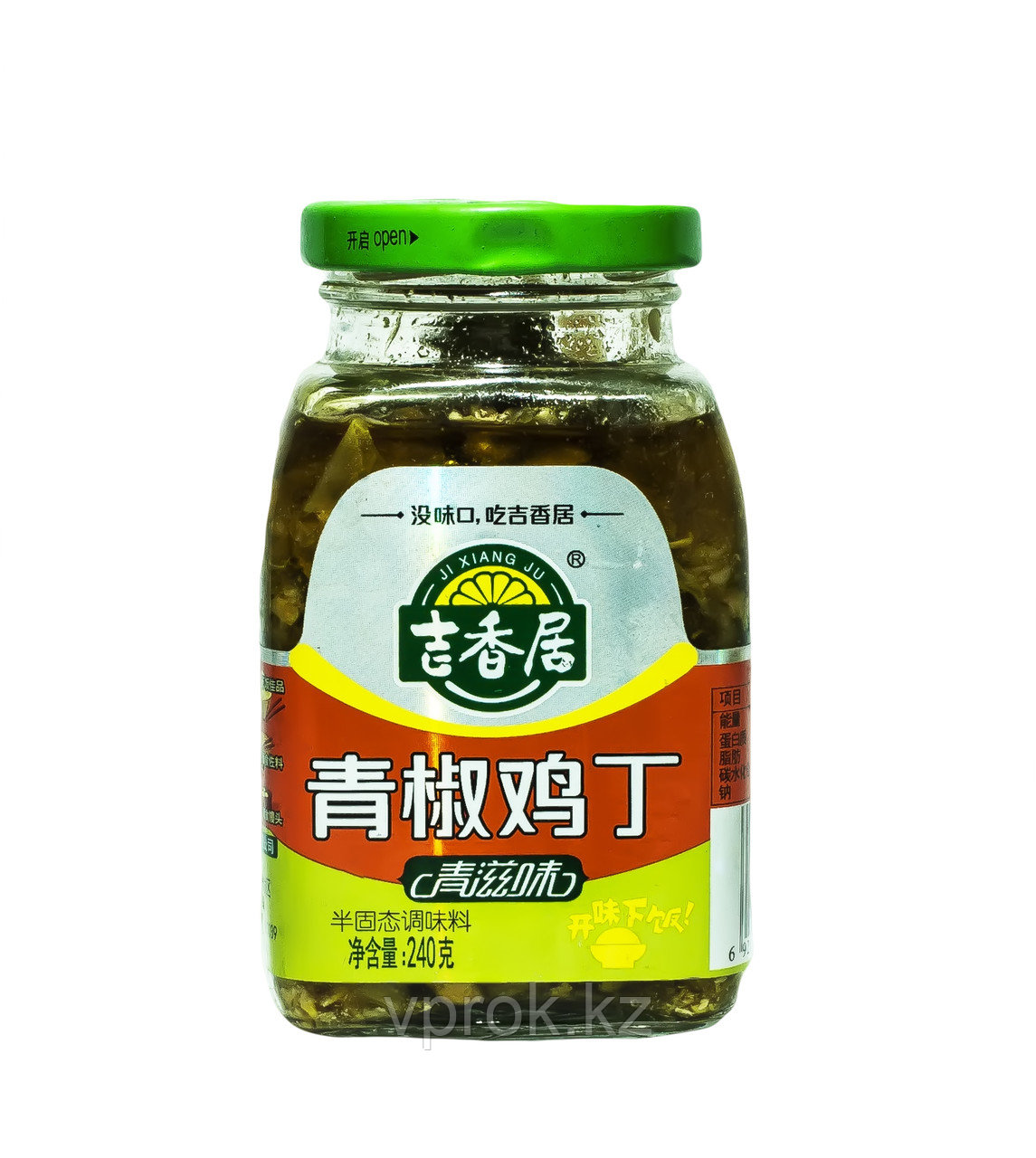 Маринованный перец зеленый Ji Xiang Ju, 240 г