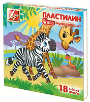 Пластилин 18цв. Луч "Zoo" мини