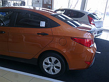Козырек на заднее стекло Hyundai Accent (Solaris) 2010+