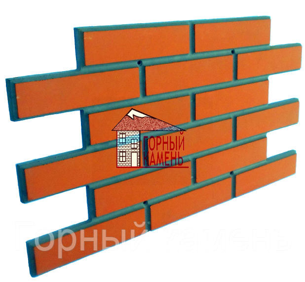 Фасадная облицовочная бетонная панель под кирпич на шурупах