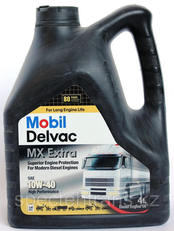 Масло моторное полусинтетика дизель MOBIL Delvac MX Extra 10W-40 (4л)