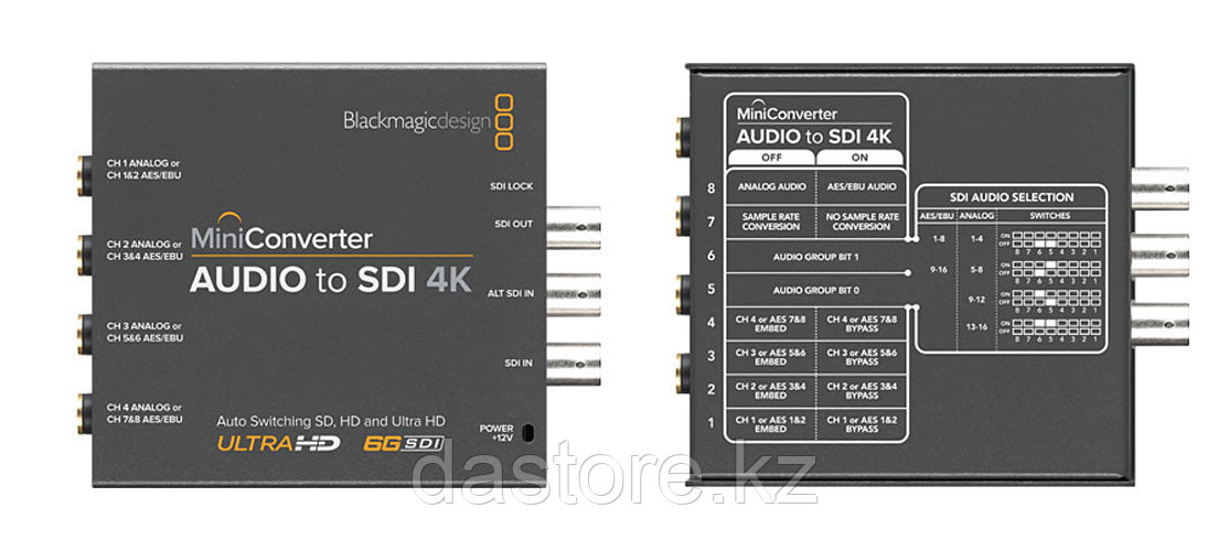 Blackmagic Design Mini Converter - Audio to SDI 4K эмбеддер аналогового звука в SDI (SD/HD)
