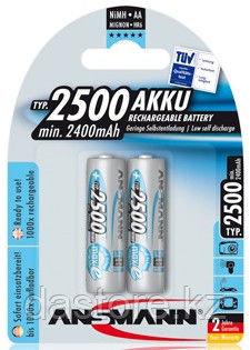 Ansmann AA 2500 mAh maxE (блистер 2 шт.) аккумулятор тип АА, ёмкость 2500 - фото 1 - id-p21537295