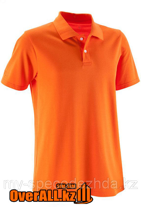 Оранжевая футболка поло