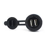 Авто-розетка с подсветкой и зарядным устройством на 2 USB, фото 8