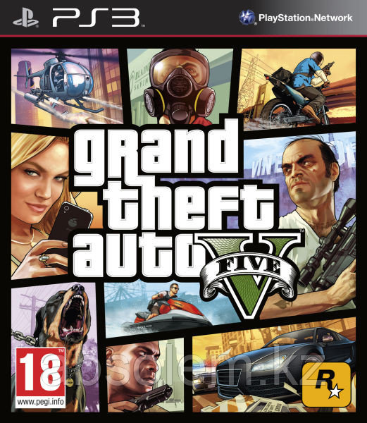 Игра для PS3 GTA 5 (Grand Theft Auto V)