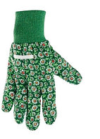 Перчатки садовые х/б ткань с ПВХ точкой, манжет, S PALISAD