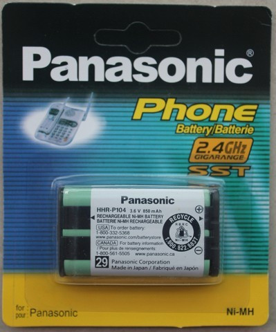 Аккумулятор PANASONIC HHR-P104  3,6v  830mAh