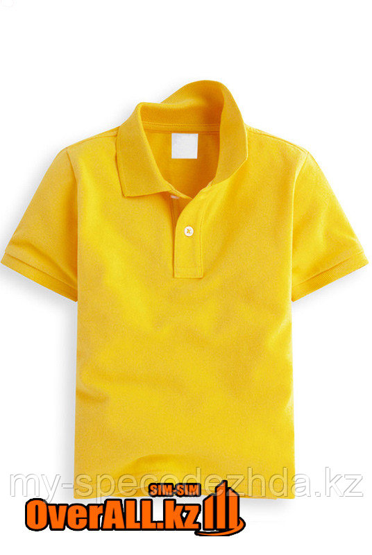 Желтая футболка поло для детей