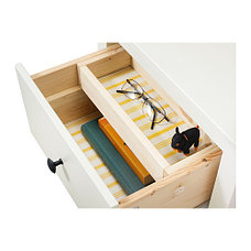 Комод с 2 ящиками ХЕМНЭС белая морилка ИКЕА, IKEA, фото 3