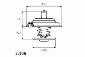 Термостат  71с на MAN/ MERCEDES, МАН/ МЕРСЕДЕС, BEHR 2.105.71