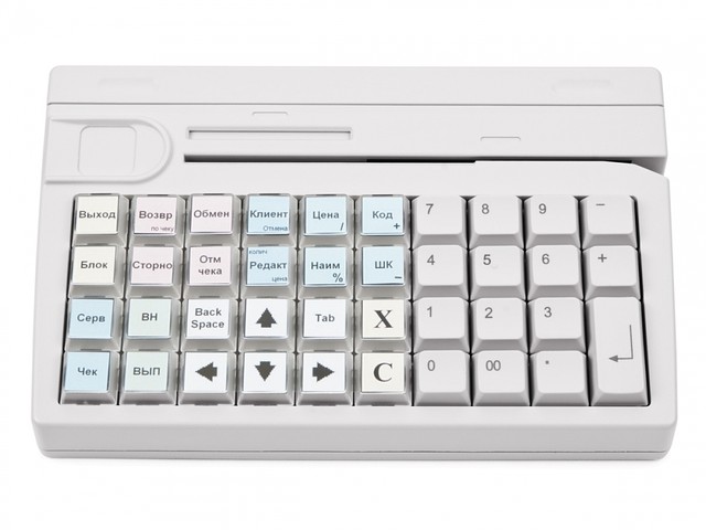 Клавиатура программируемая с ридером магнитных карт Posiflex KB-4000