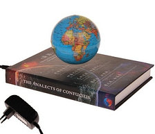 Глобус сувенирный левитирующий на книге, политическая карта, англ., язык, 220V