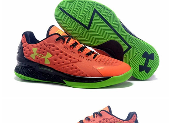 Баскетбольные кроссовки Under Armour Curry One Low низкие ( Stephen Curry) оранжевые, фото 2