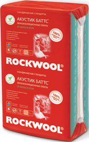 ROCKWOOL АКУСТИК БАТТС (плотность 45 кг/м3)