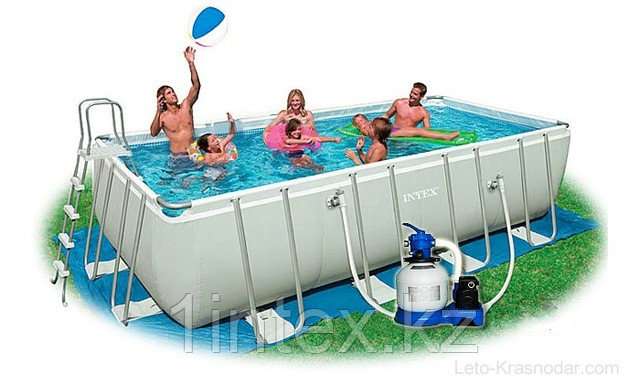 Каркасный сборный бассейн Intex Ultra Frame Pool. 549 х 274 х 132 см.( песочный фильт) - фото 2 - id-p44241865