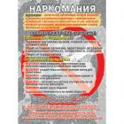 Плакат "Наркомания" (ф.А1, на рус.яз.,  лам.)  