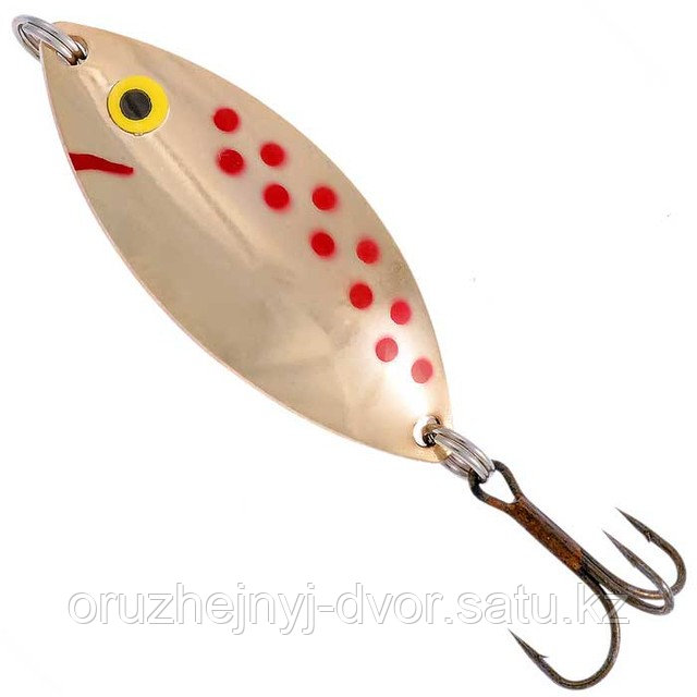 Блесна NORSTREAM колеб-ся Kroko Spoon, вес 18 гр gold red dots
