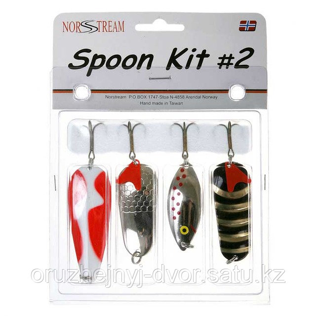 Блесна NORSTREAM SPOON KIT №2 (4 блесны) N-DX-4102
