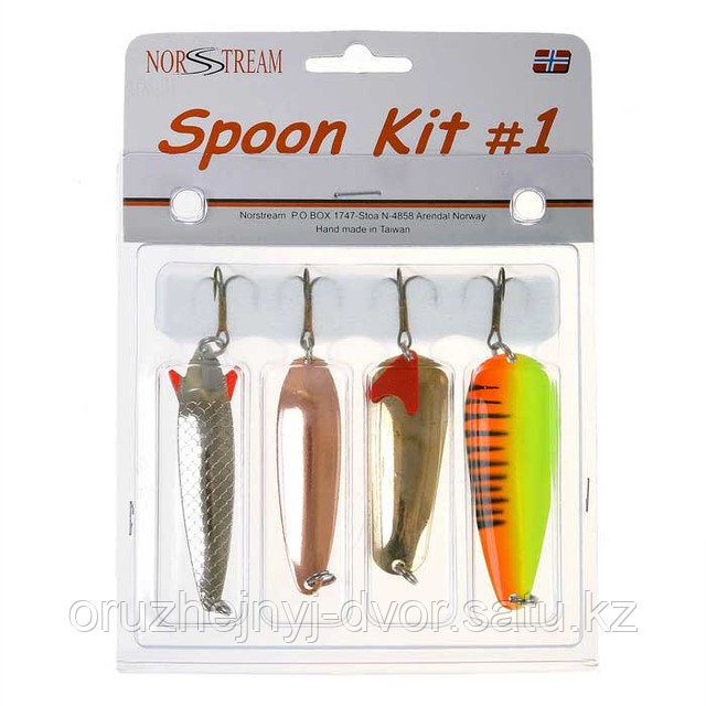 Блесна NORSTREAM SPOON KIT №1 (4 блесны) N-DX-4101