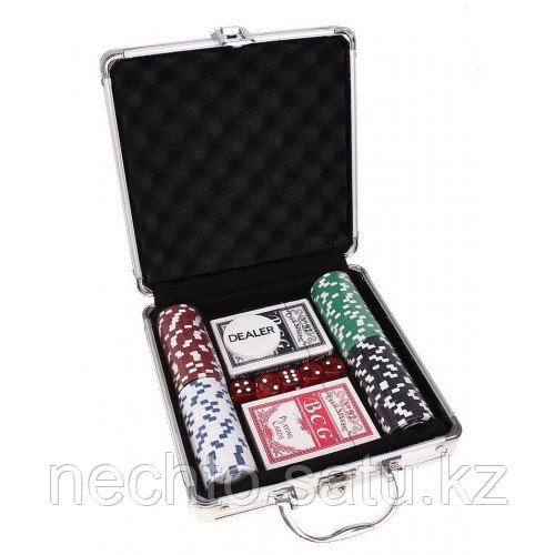 Покер в чемодане 100 фишек