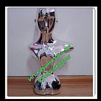 Манекен голова-бюст женская, глянцевая