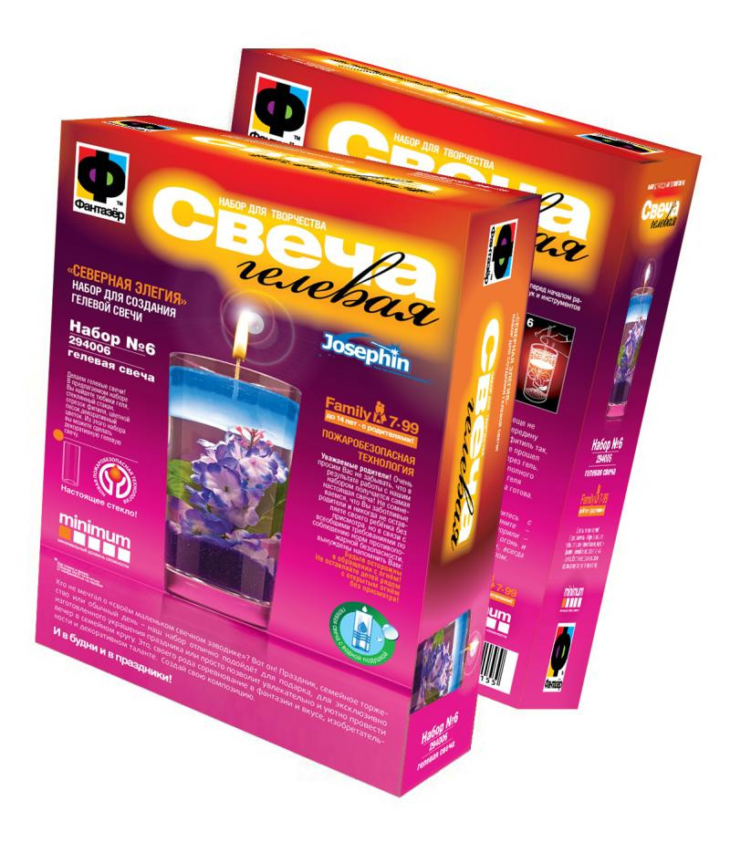 Фантазёр 294006 Свеча гелевая "Северная эллегия"